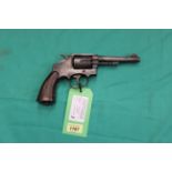A Smith & Wesson .38 six shot revolver marked U.S. Property G.H.D. (lend lease with the U.K.