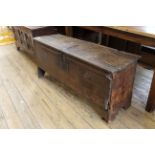 A late 18th Century coffer with later repairs