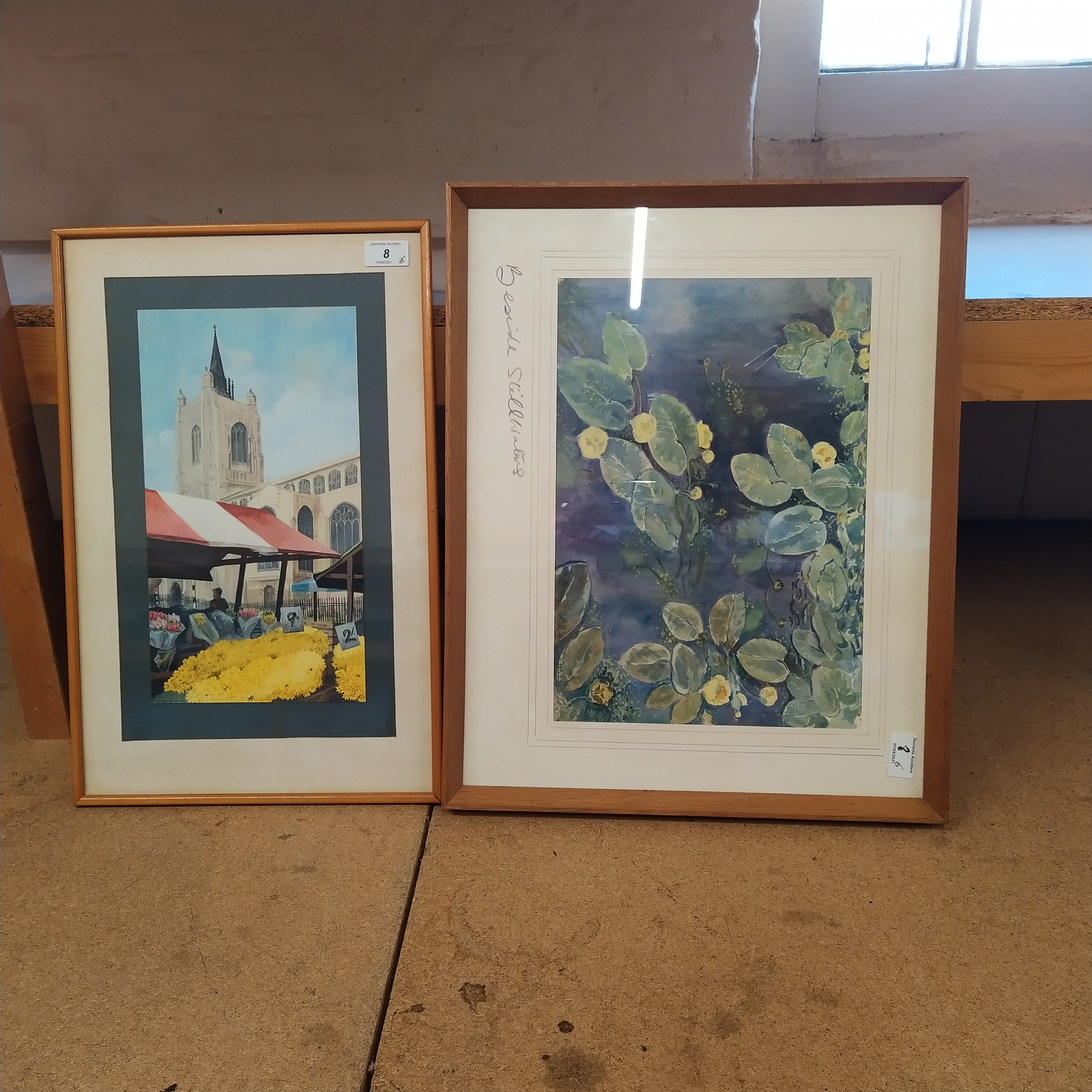 Three framed watercolours, 'Bedside Stillwaters', - Image 3 of 3