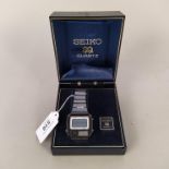 A 1980's Seiko Pulsemeter gent's wristwatch in Seiko box