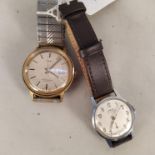 A gents automatic Timex watch plus an Oris 1960's wristwatch