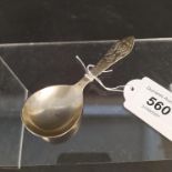 A Georg Jensen silver caddy spoon