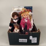 A selection of Leonardo and Regency Fine Arts boxed and loose collectors dolls