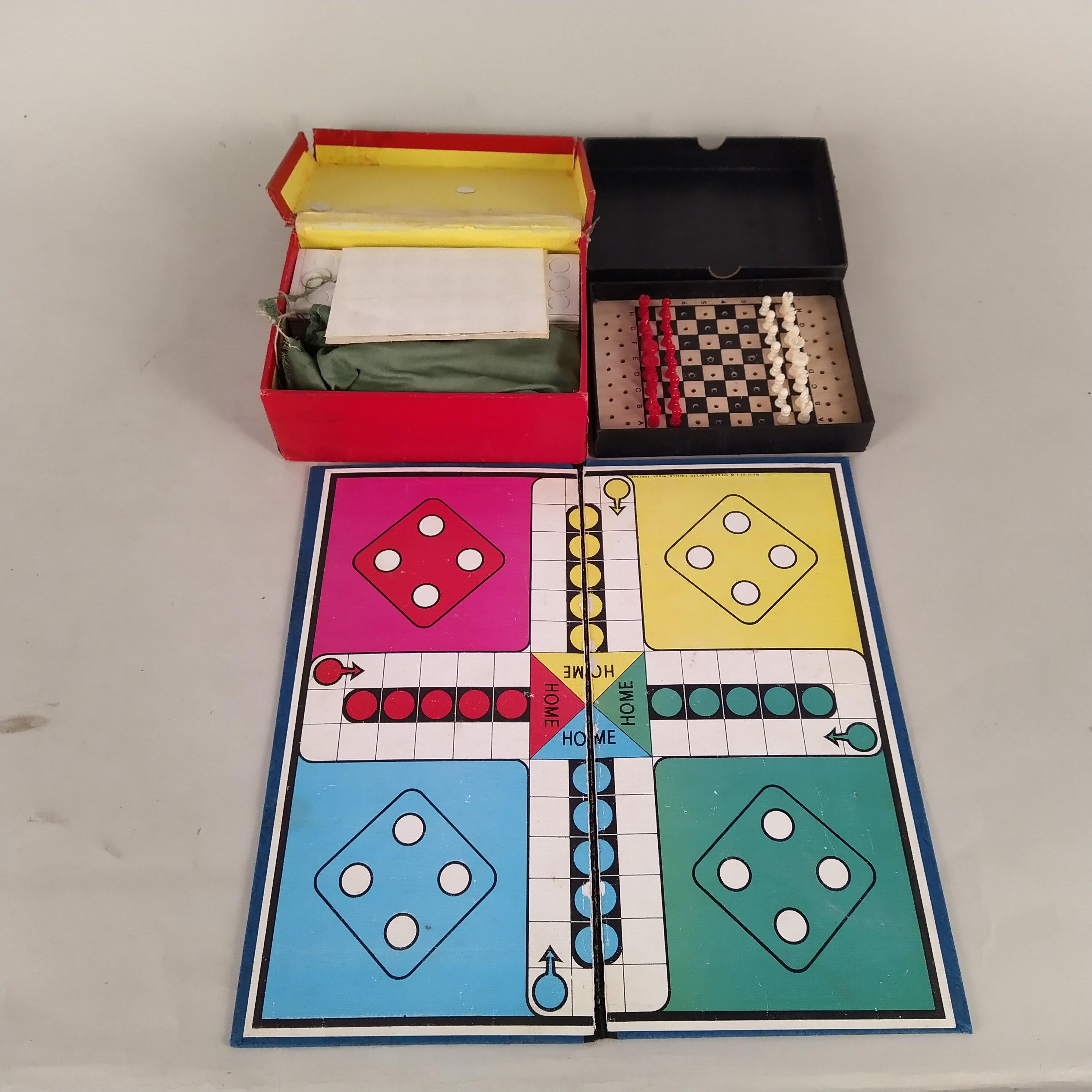 Four wooden boxed travelling chess sets, pocket chess, - Image 3 of 3