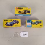 Three Formula 1 1960's Corgi Toys, 155,