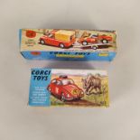 A Corgi Toys 17 gift set, a Land Rover tracker,