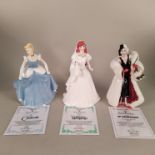 Boxed Royal Doulton, figurines Cinderella HN 3677,