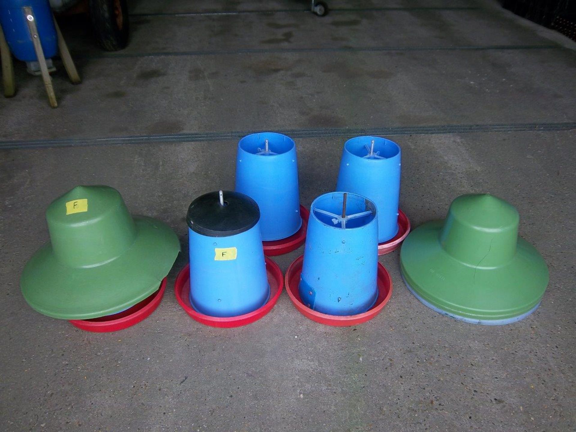 5 x Manola Feeder and 4 x Outdoor Rainguard - Spares / Repair. Stored near Beccles, Suffolk.