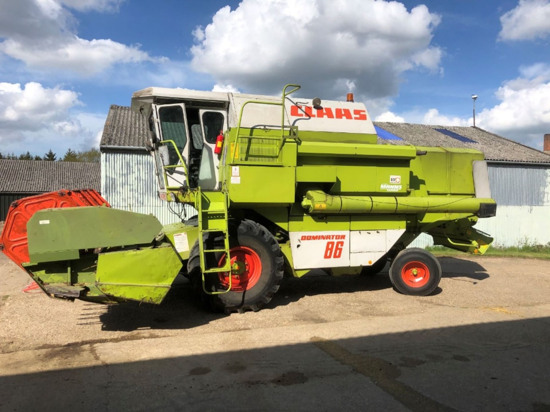 Claas Dominator 86, 1987, registration: E385 OEX, serial no: 08702893, Diesel, 3,337 hours, V5,