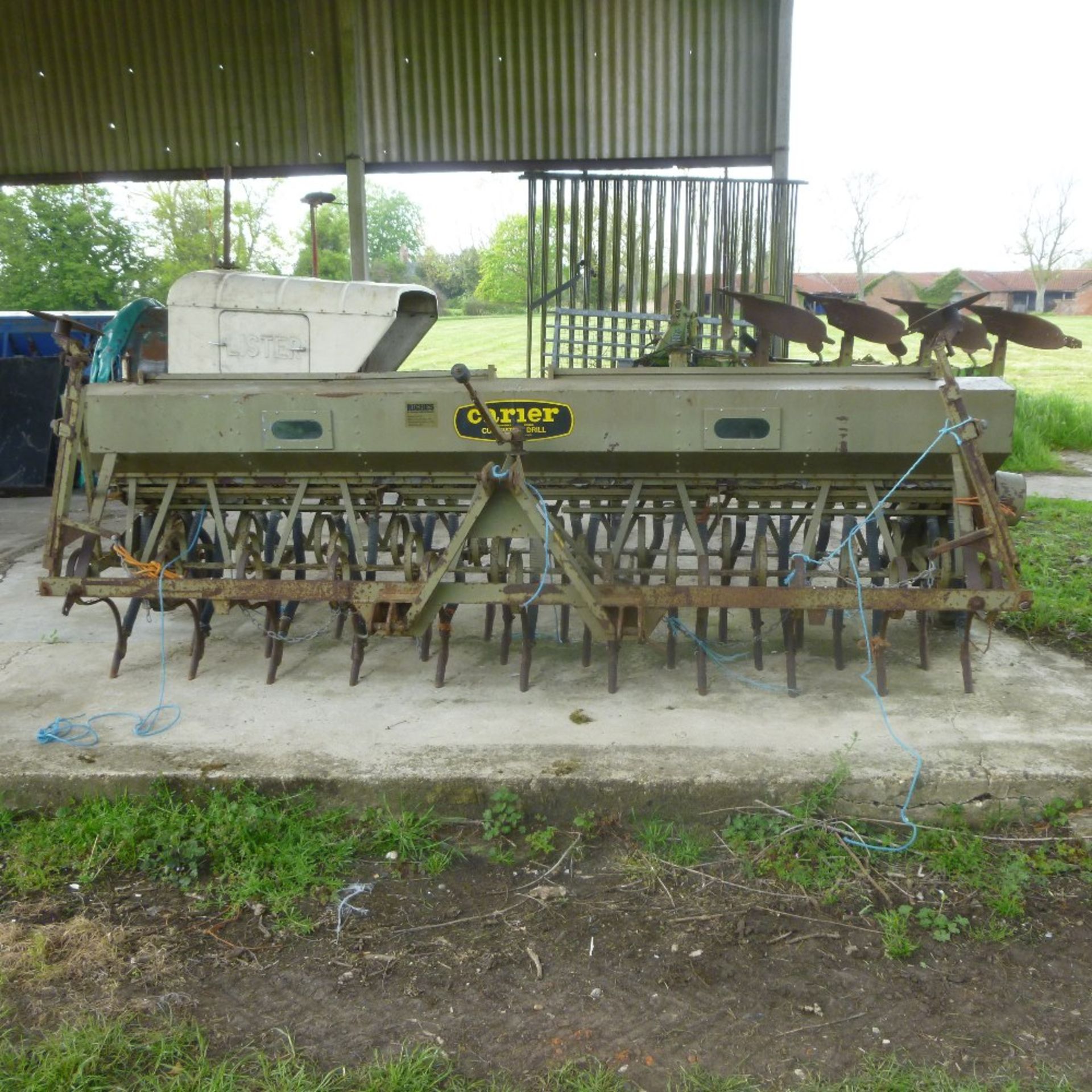 Carrier 12ft seed drill. Stored near Bungay, Suffolk. - Image 2 of 2