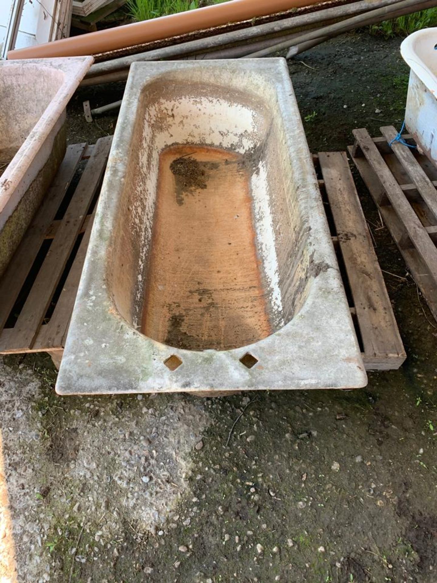 Cast iron Bath tub, no cracks. Stored near Beccles, Suffolk.