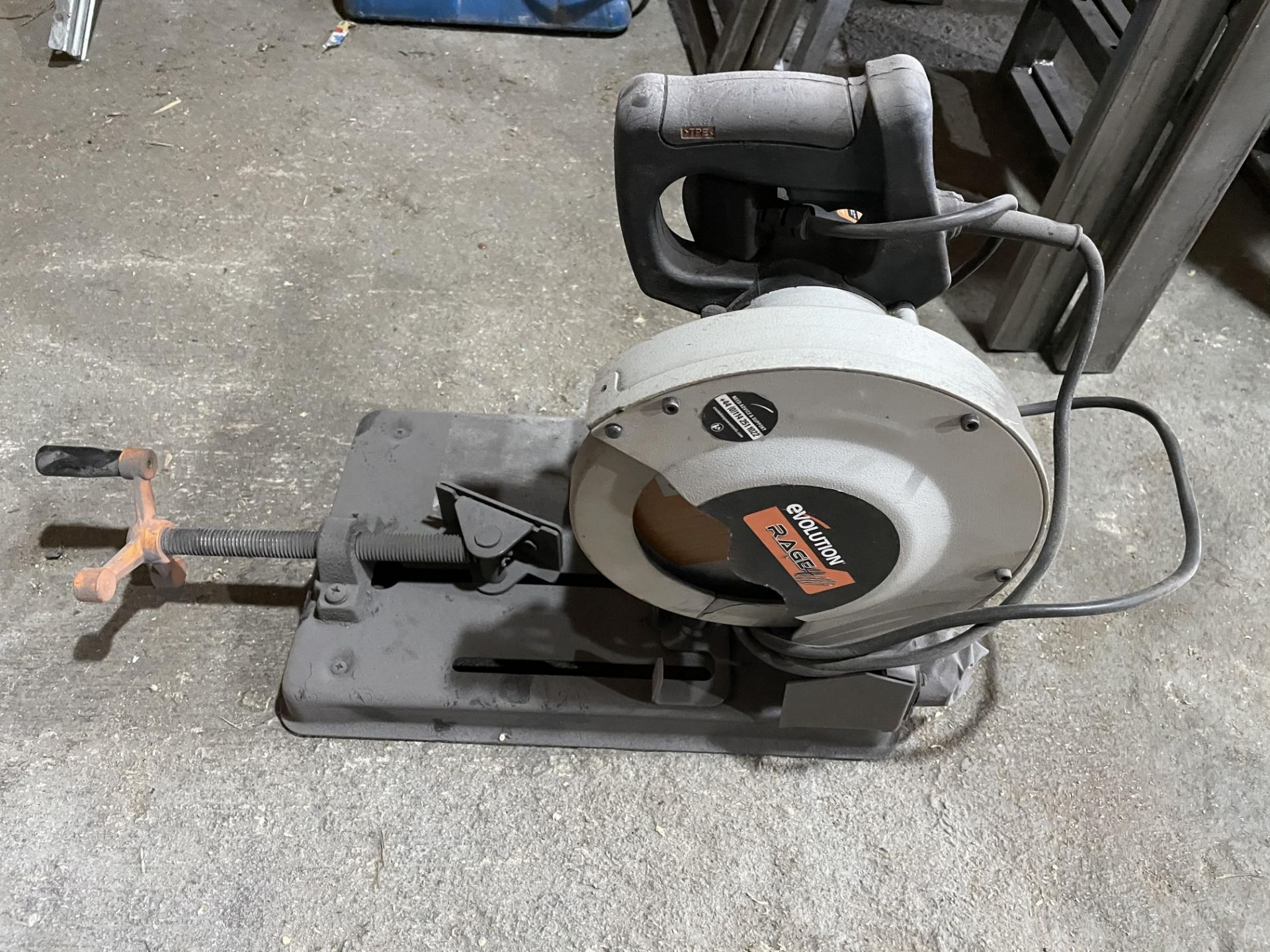 Evolution Rage 4 185mm Chop Saw - Ser No R4-E1623UK00558 - 230V.