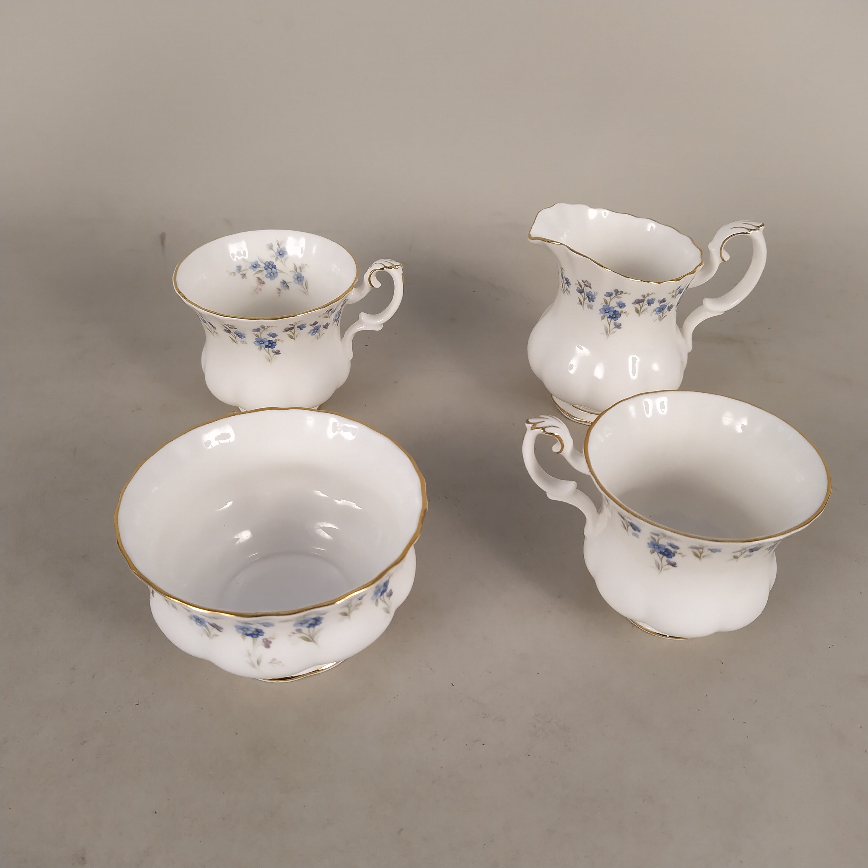 Royal Albert 'Memory Lane' pattern tea service including a teapot, six cups and saucers, - Image 2 of 3