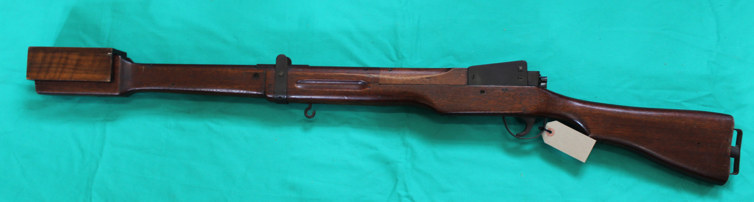 A Swift WWII era training rifle with muzzle cover, instruction booklet and three original targets, - Image 3 of 4