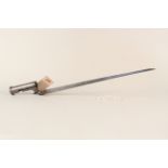 A British socket bayonet for the Brown Bess musket,