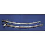 A model 1811 "Blucher" cavalry sword with scabbard,