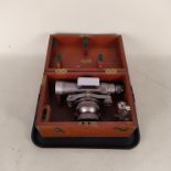 A vintage cased theodolite by Ottway & Co London
