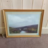 A late 19th Century framed watercolour of Dartmoor, signed F J Widgery,