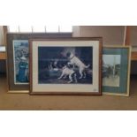 A framed print 'Gala Day' by Sir Alfred Munnings,