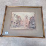 A framed watercolour marked to reverse 'No.2 T Alfred Williams LIC R.I.B.A.