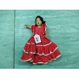 A vintage Topsy Turvy rag doll in the Spanish style