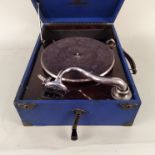 An 'Academy' wind up gramophone