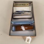 A vintage 'lady' Sheaffer fountain pen in original box and 14ct gold nib, a Parker 'Sonnet' in box,