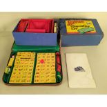 A vintage Totopoly game with board and two boxes of vintage 'Bayko' building sets plus a Mahjong