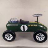 A 'Great Gizmos Ltd' racing pedal car (mild play wear)