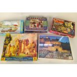 A selection of vintage boxed jigsaw puzzles