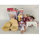 A quantity of loose and boxed Sindy doll furniture,