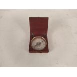A 19th Century mahogany cased travelling compass