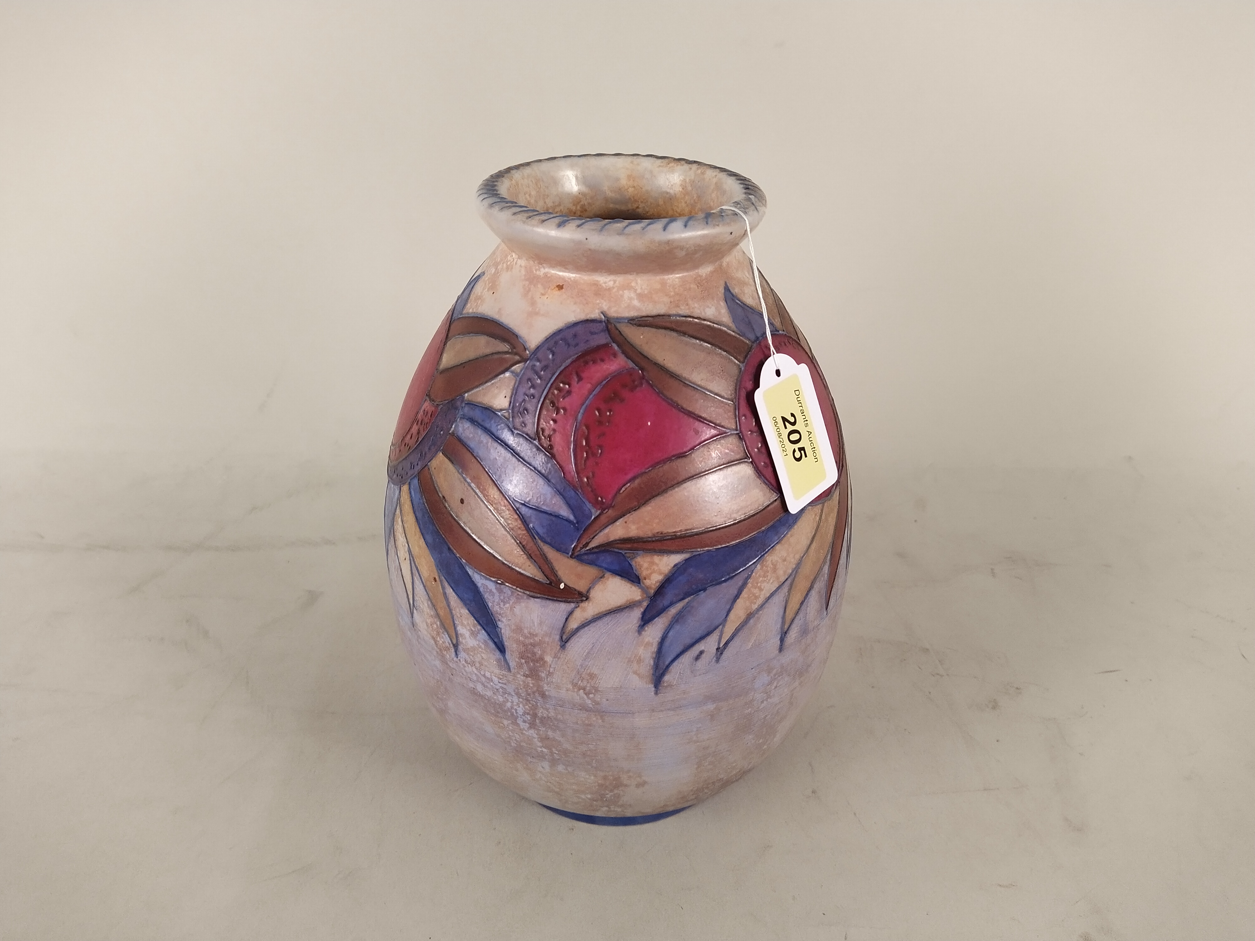 A Crown Ducal vase signed Charlotte Rhead,