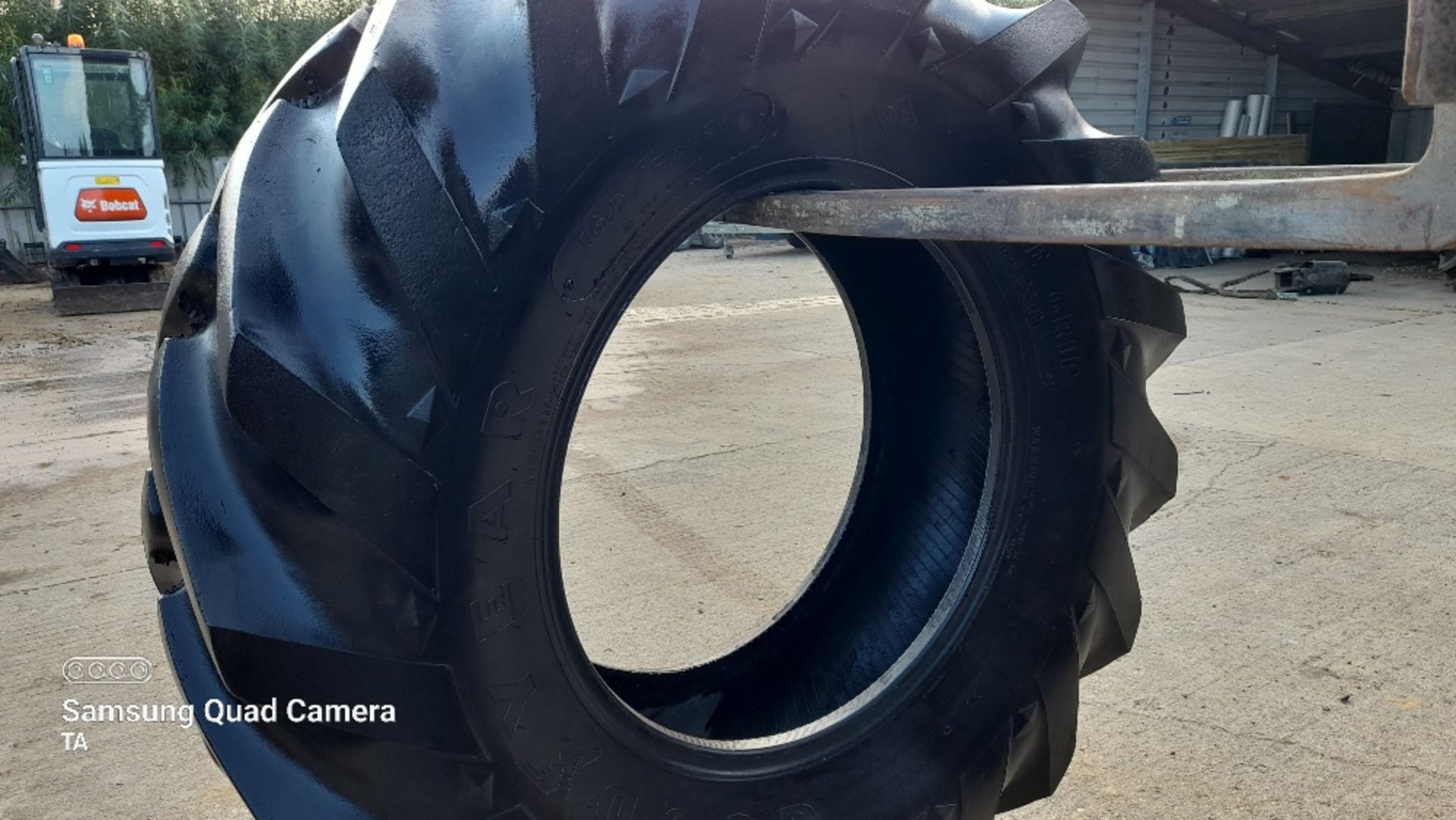 Goodyear tyre 16.3 x 85-24 80% tread. Stored near Eye, Suffolk. - Image 4 of 5