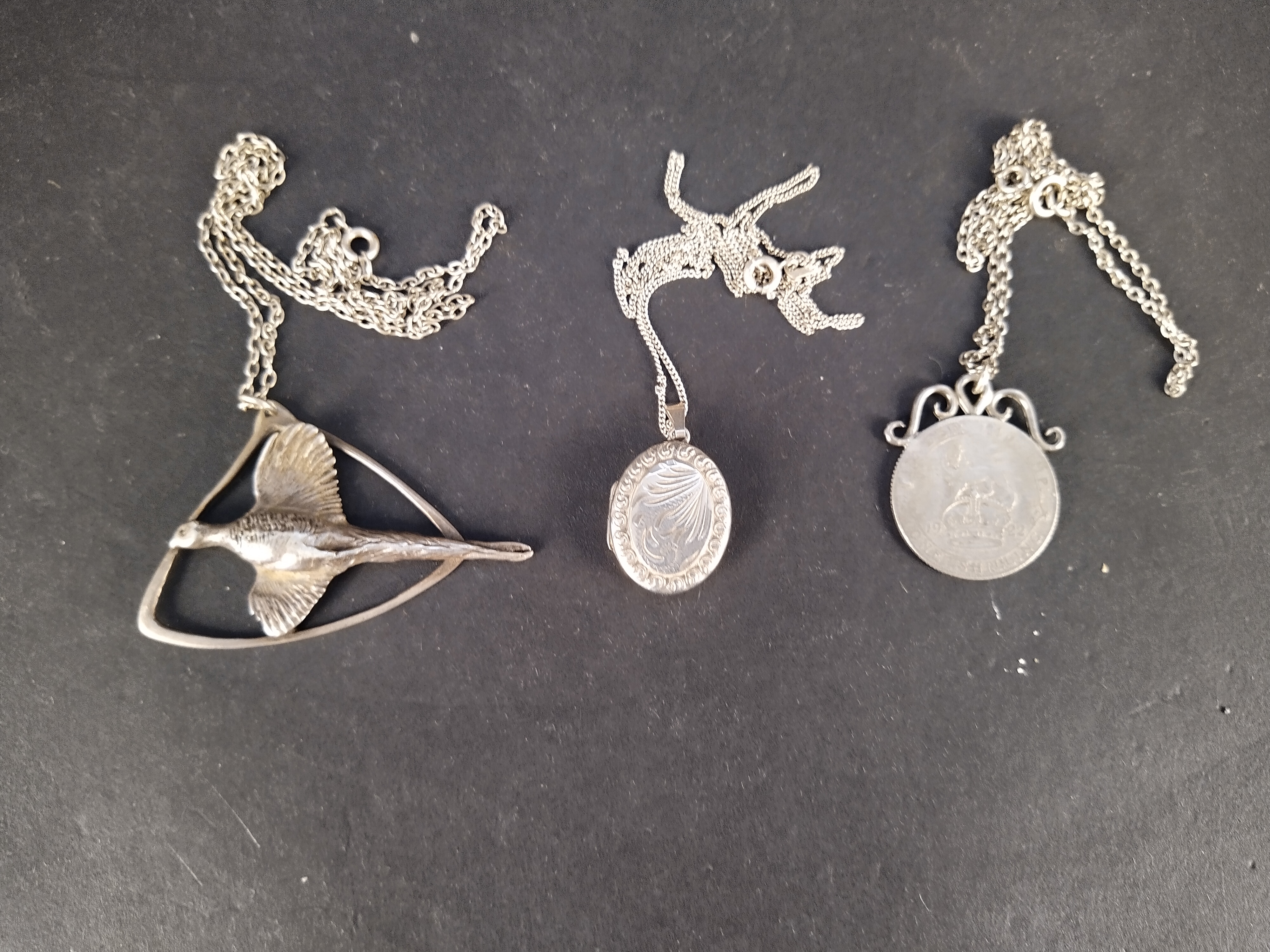 A quantity of silver jewellery including a pheasant pendant, - Image 3 of 3