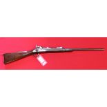 A Springfield model 1873 trapdoor carbine in .45-70 cal, S/No.