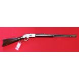 A Winchester model 1873 lever action rifle in 44-40 cal, S/No.