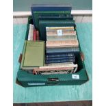 A box of bird interest books including Familiar Wild Birds by Swaysland (three volumes),