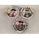 Nine various Royal Doulton series ware plates, occupations including The Parson, The Doctor,