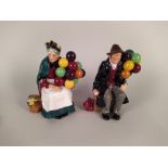 Royal Doulton 'The Old Balloon Seller' HN 1315, 'The Balloon Man' HN 1954,