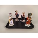 A set of four 20th Century German porcelain canine characters