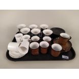 A set of six 'Magic City' Portmeirion cups and saucers,