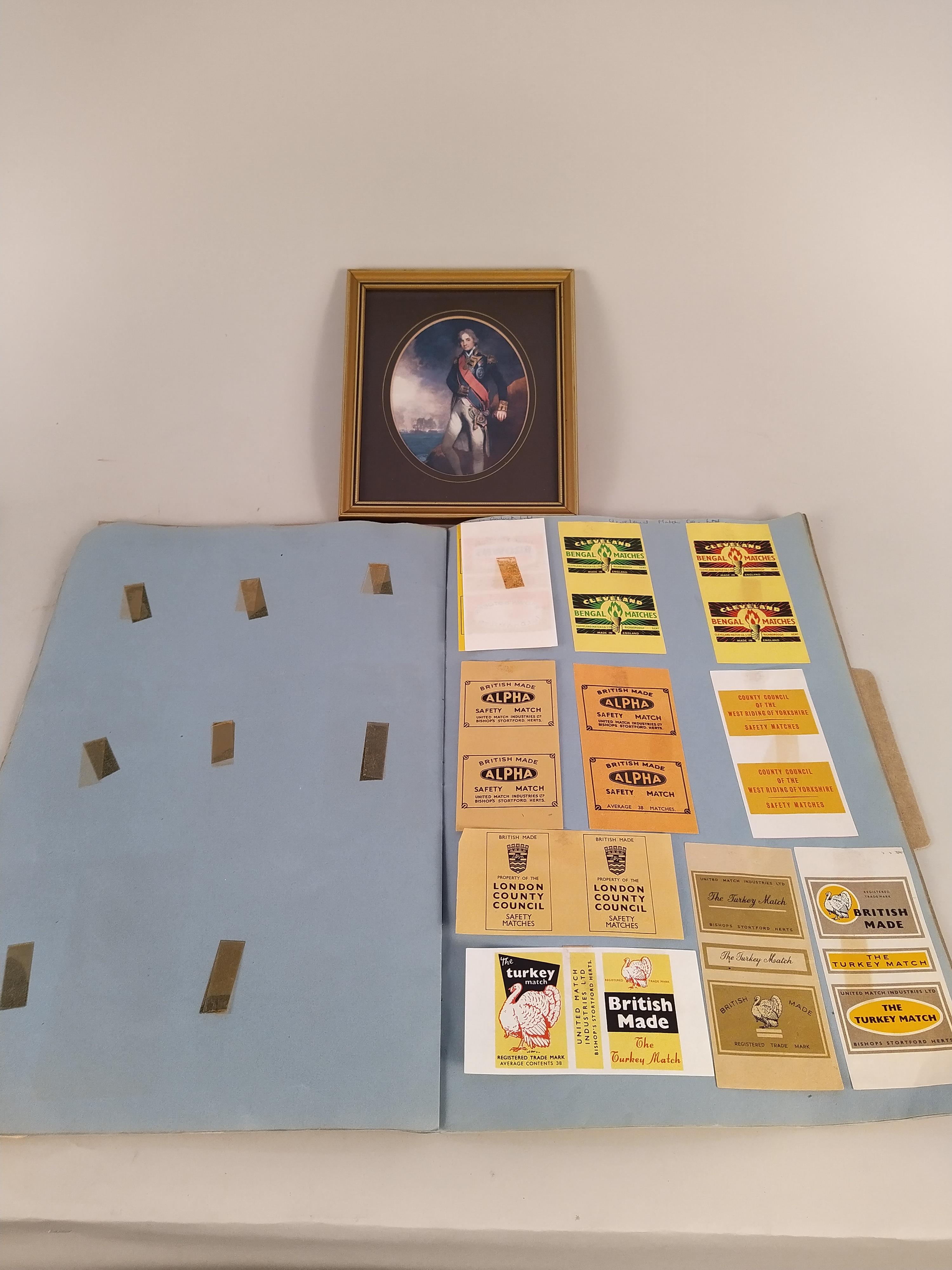 A mixed lot including an album of matchbox labels, brewery and food labels, - Image 2 of 3