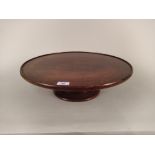 A mahogany Lazy Susan