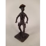 A bronze figurine 'The Sheriff' by L E 'Gus' Shafer, named and dated 1966 and signed Shafer,