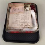 A tub of BDV Cigarettes large sized silk cigarette cards plus a WWII June 1946 Victory Certificate