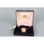 A gold plated gents Tissot 'stylist' quartz wristwatch in box with manual