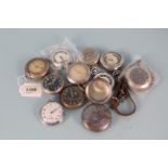 A large selection of Ingersoll plated and metal pocket watches