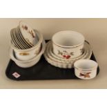 A quantity of Royal Worcester Evesham pattern plates,