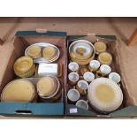 Two boxes of Denby Stoneware dinner wares